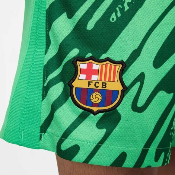 Nike FC Barcelona 2024/25 Stadium Goalkeeper Shorts Green 2XL Men's FN8860-329 - Picture 5 of 8